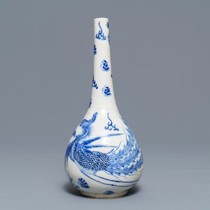 Un vase en porcelaine de Chine 'Bleu de Hue' pour le Vietnam, marque Nei Fu, 19ème — photo 3