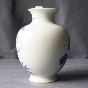 Un vase en porcelaine de Chine bleu et blanc à décor de 'La Romance de la chambre de l'ouest', 19ème — photo 8