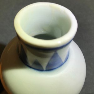 Un vase en porcelaine de Chine bleu et blanc à décor floral, époque Transition — photo 12