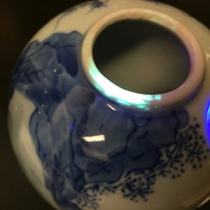 Un vase en porcelaine de Chine bleu et blanc, Kangxi — photo 12