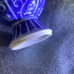 Un vase en porcelaine de Chine en bleu et blanc à décor de fleurs de lotus, Kangxi — photo 10