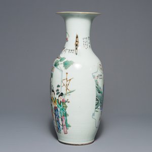 Un vase en porcelaine de Chine famille rose à double décor, 19/20ème — photo 2