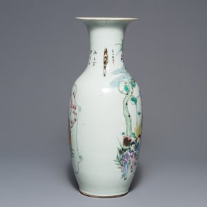 Un vase en porcelaine de Chine famille rose à double décor, 19/20ème — photo 4