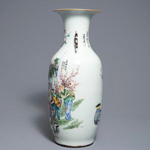 Un vase en porcelaine de Chine famille rose à double décor, 19/20ème — photo 4
