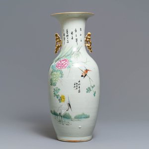 Un vase en porcelaine de Chine famille rose à double décor, 19/20ème — photo 3