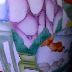 Un vase en porcelaine de Chine famille rose à double décor, 19/20ème — photo 10