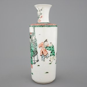 Un vase en porcelaine de Chine famille verte, 19ème — photo 2