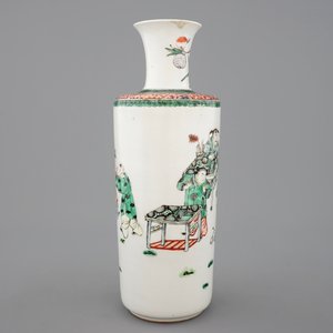 Un vase en porcelaine de Chine famille verte, 19ème — photo 3