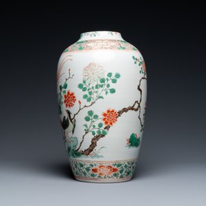 Un vase en porcelaine de Chine famille verte à décor de faisans, Kangxi — photo 5