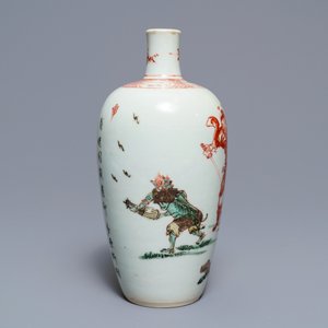 Un vase en porcelaine de Chine famille verte à décor de Zhong Kui, Kangxi — photo 4