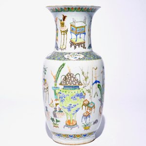 Un vase en porcelaine de Chine famille verte de Canton, 19ème — photo 3