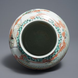 Un vase en porcelaine de Chine famille verte de style Kangxi, 19/20ème — photo 6