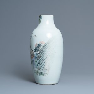 Un vase en porcelaine de Chine qianjiang cai, 19ème — photo 4