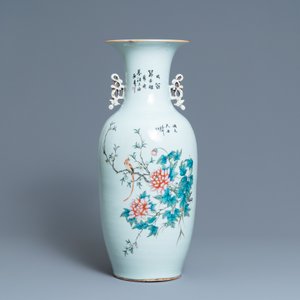 Un vase en porcelaine de Chine qianjiang cai à double décor, 19/20ème — photo 3