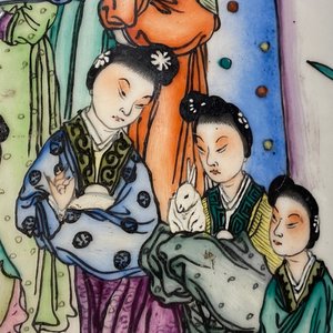 Un vase en porcelaine de Chine qianjiang cai à double décor, 19/20ème — photo 28