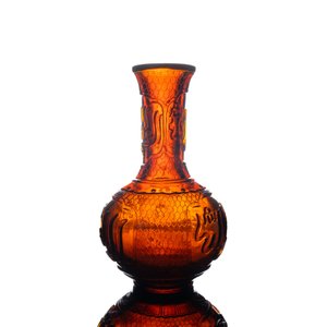 Un vase en verre de Pékin pour le marché islamique inscrit 'Allah' et 'Mohammed le Prophète', 18/19ème — photo 4