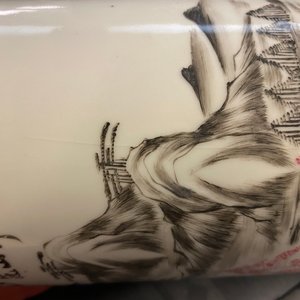 Un vase et deux porte-chapeaux en porcelaine de Chine famille rose, 19/20ème — photo 14