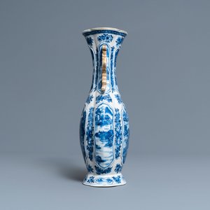 Un vase et un grand bol en porcelaine de Chine en bleu et blanc, Qianlong — photo 9