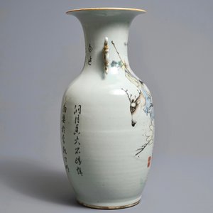 Un vase et un porte-chapeau en porcelaine de Chine qianjiang cai, 19/20ème — photo 9