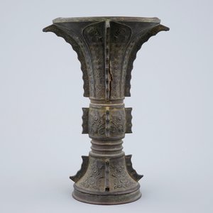 Un vase gu en bronze, Chine, fin de la Dynastie Ming — photo 4