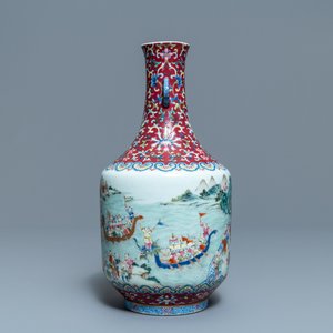 Un vase impérial en porcelaine de Chine famille rose, marque et époque de Jiaqing — photo 4