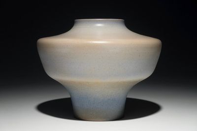Un vase moderniste aux émaux tachetés, Perignem, 2ème moitié du 20ème