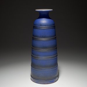 Un vase moderniste de forme conique aux emaux mats, Perignem, 2ème moitié du 20ème — photo 1