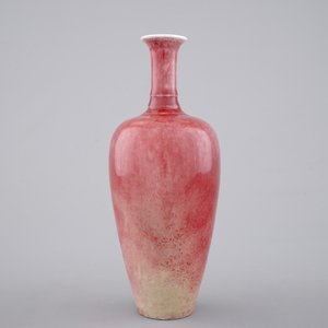 Un vase monochrome en rouge flambé, 19/20ème — photo 1