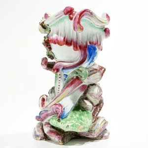 Un vase pot pourri au dragon Rococo en faïence de Sceaux, Jacques Chapelle, 18ème — photo 5
