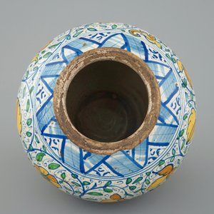 Un "vaso a palla" en majolique de Caltagirone, 18ème — photo 5