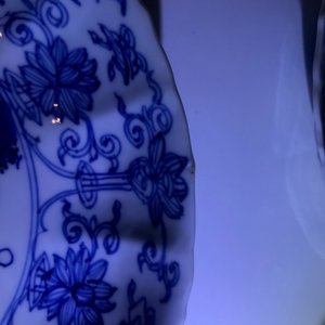 Une assiette en forme de lotus en porcelaine de Chine bleu et blanc, marque et époque de Kangxi — photo 7