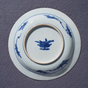Une assiette en porcelaine de Chine bleu et blanc de type 'Master of the rocks', Kangxi — photo 4