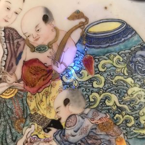 Une assiette en porcelaine de Chine coquille d'oeuf au dos rouge rubis, Yongzheng — photo 10
