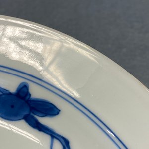 Une assiette en porcelaine de Chine en bleu et blanc de style 'Master of the Rocks', Kangxi — photo 5