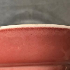 Une assiette en porcelaine de Chine rouge monochrome, Qianlong — photo 6