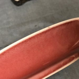 Une assiette en porcelaine de Chine rouge monochrome, Qianlong — photo 10