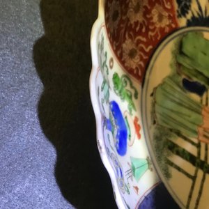 Une assiette en porcelaine de Chine verte-Imari, Kangxi — photo 6