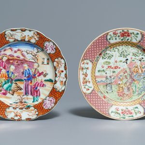 Une belle collection en porcelaine de Chine bleu et blanc et famille rose, Kangxi/Qianlong — photo 5