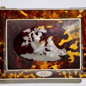 Une boîte à couture Napoleon III en écaille de tortue incrusté d'argent et monté en bronze doré, France, 19ème — photo 6