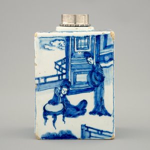 Une boite à thé en faïence de Delft au décor chinoiserie de style Kangxi, vers 1700 — photo 2