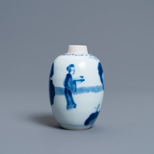 Une boîte à thé en porcelaine de Chine à monture en argent, Kangxi — photo 6
