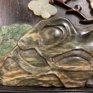 Une boîte couverte en bois incrusté de pierre à savon, Chine, 19/20ème — photo 15