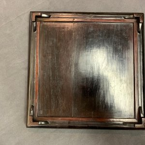 Une boîte couverte en bois incrusté de pierre à savon, Chine, 19/20ème — photo 25