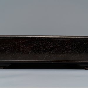 Une boîte couverte en bois incrusté de pierre à savon, Chine, 19/20ème — photo 8