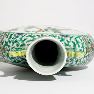 Une bouteille flasque en porcelaine de Chine famille verte, 19ème — photo 6