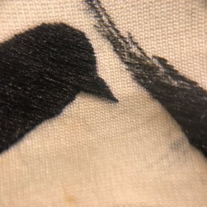 Une broderie calligraphique en soie sur textile, Chine, 19/20ème — photo 14