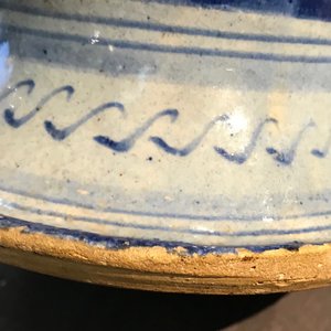 Une chevrette à fond bleu en majolique d'Anvers, milieu du 16ème — photo 11