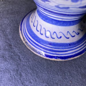 Une chevrette en majolique d'Anvers en bleu et blanc, 2ème moitié du 16ème — photo 9
