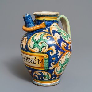 Une chevrette en majolique italienne, Montelupo, 17ème — photo 1