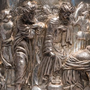 Une chope en argent doré à décor religieux, Nathaniel Pressding II, Danzig, Pologne, 17ème — photo 11